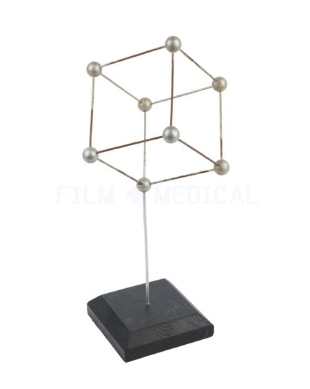 Molecular Model On Black Base